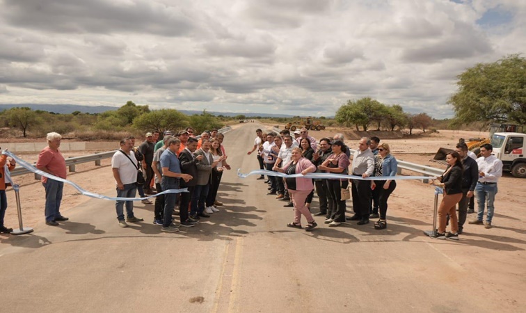 Quintela inauguró el Puente Talarillo en la Ruta N° 28