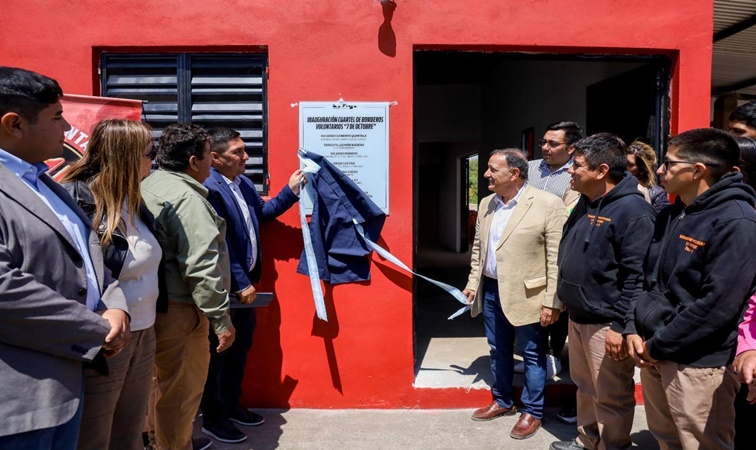 Fue baugurado el cuartel de bomberos voluntarios en Patquía