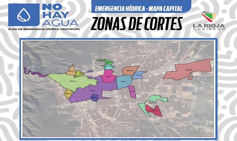 Detallan cortes de agua y baja presión por emergencia hídrica en la capital