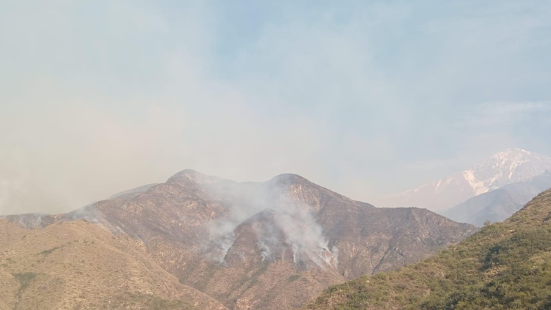 Solicitan no acercarse al área de incendio de Guanchín